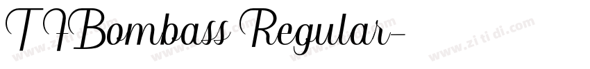 TFBombass Regular字体转换